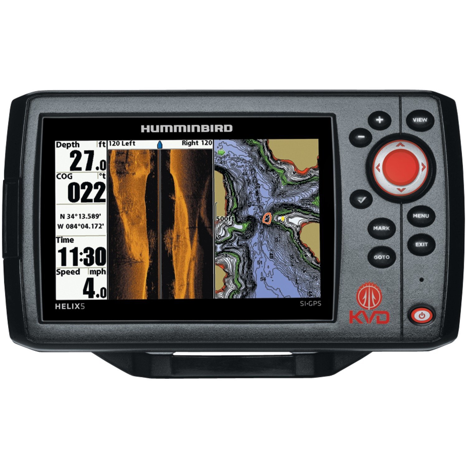 Humminbird 409640-1 HELIX 5 SI Fish Finder with Side Imaging and GPS